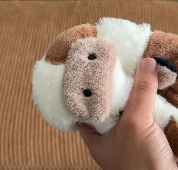 Her Cow Fuzzy Slipper